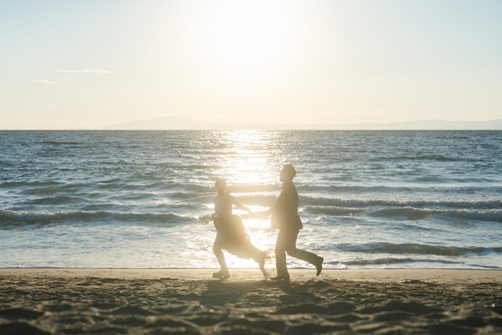 景色を楽しみながら撮影する前撮り